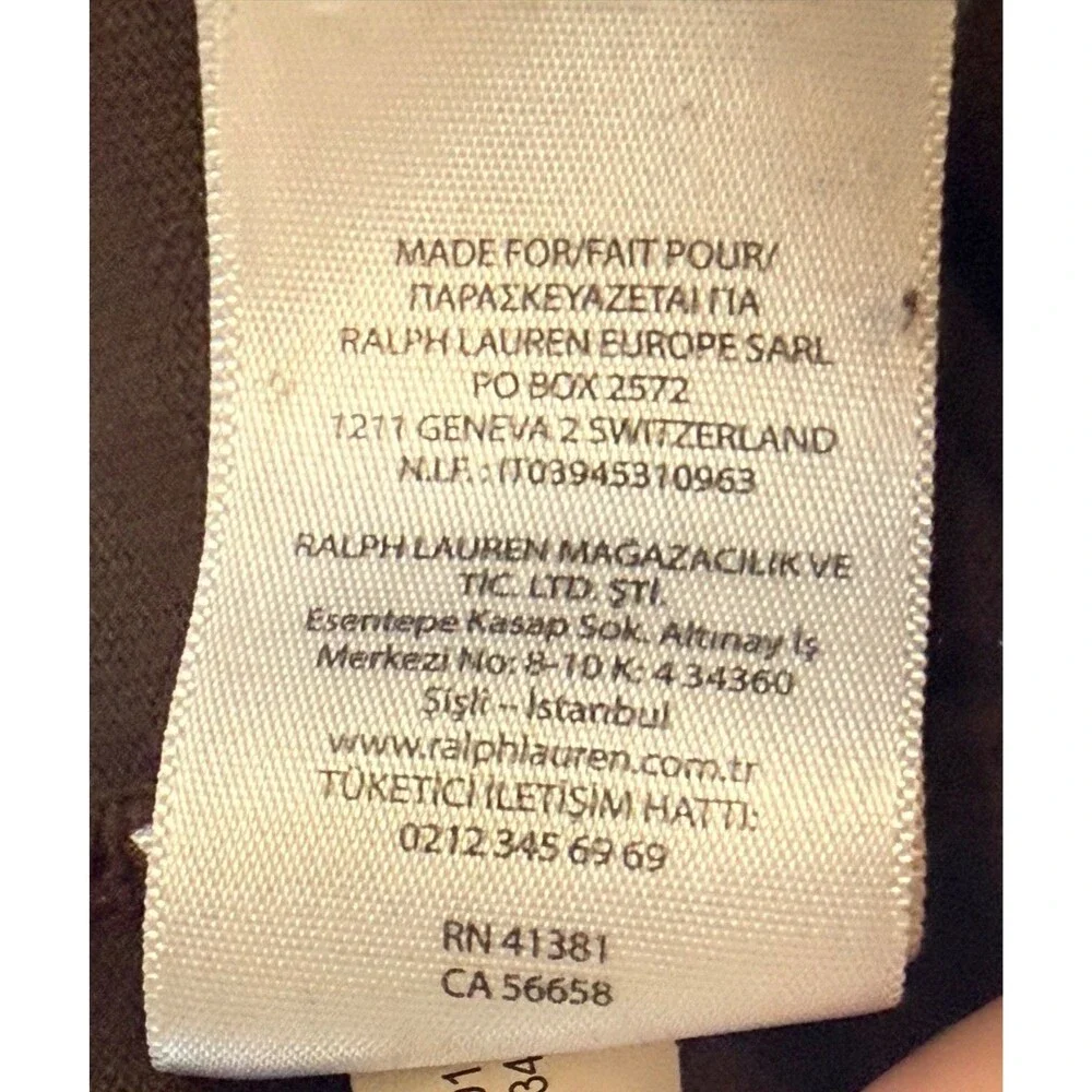 Polo Ralph Lauren Polo Shirt Mens XLTG Brown Green Pony 100% Cotton Big Tall